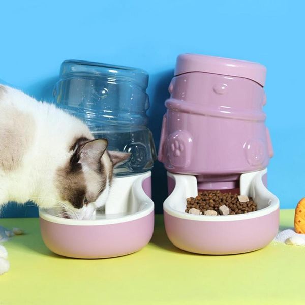 

cat bowls & feeders 3.3l food feeder wide mouth splash-proof eco-friendly automatic pet dogs water non-slip dispenser