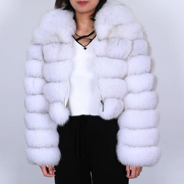 

women's fur & faux fashionable natural coat 2021, real, Black