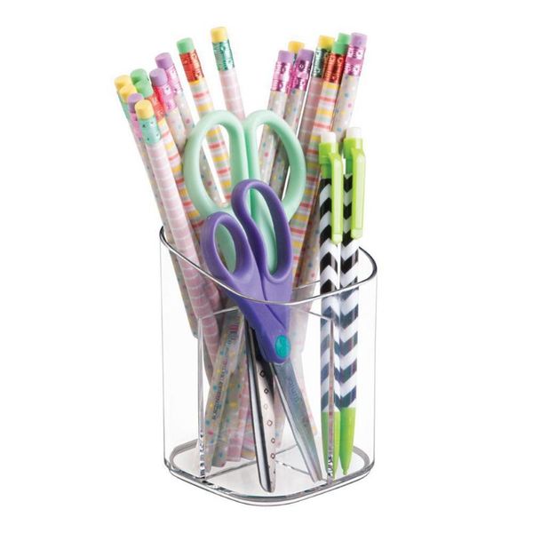

transparent acrylic pen pencil holder makeup brush cosmetic storage box dfk889 boxes & bins