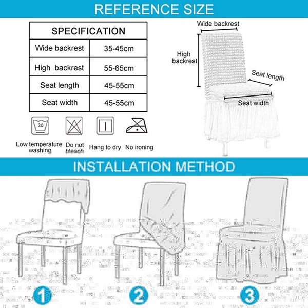 

chair covers super soft polar fleece fabric skirt style cover elastic spandex for kitchen/wedding dining room