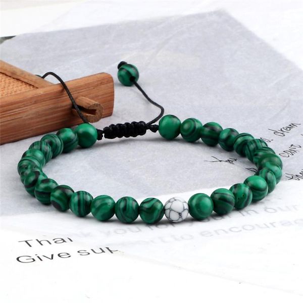 

tennis green malachite beaded bracelets&bangles natural stone yoga round jaspers bracelet for women/men adjustable buddha jewelry, Golden;silver