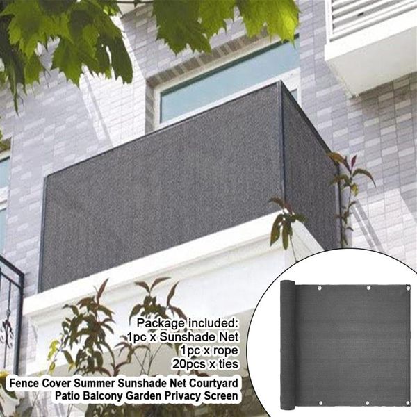 

shade balcony net 0.9x5m waterproof home privacy screen sail yard cover uv sunblock wind child safe summer supply