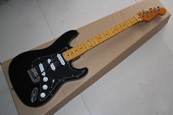 

factory new arrival black electric guitar custom body in stock @27