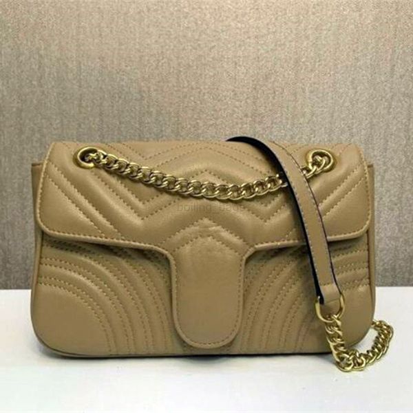 

luxury designer bag new style marmont shoulder bags women gold chain cross bodybag pu leather handbags purse female 203