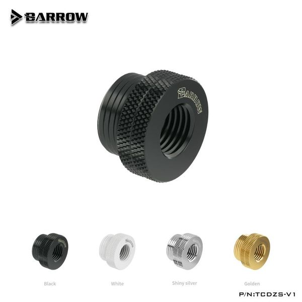 

fans & coolings barrow g1/4 black/silver/white/gold pc water-cooled heat sink type water injection connector tcdzs-v1