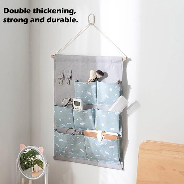 

40# cotton linen decorative home organizer wall door hanging pouch holder closet storage bag room bags
