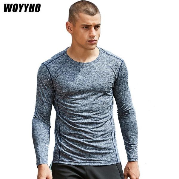 

men long-sleeve running t-shirt,quick drying sports climbing workout slim shirt,breathable outdoor hiking fitness t-shirt jerseys, Black;blue