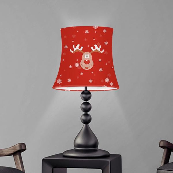 

lamp covers & shades cute elk printing bedroom table screen shade dustproof lampshade cover home decoration year 2022 christmas decor
