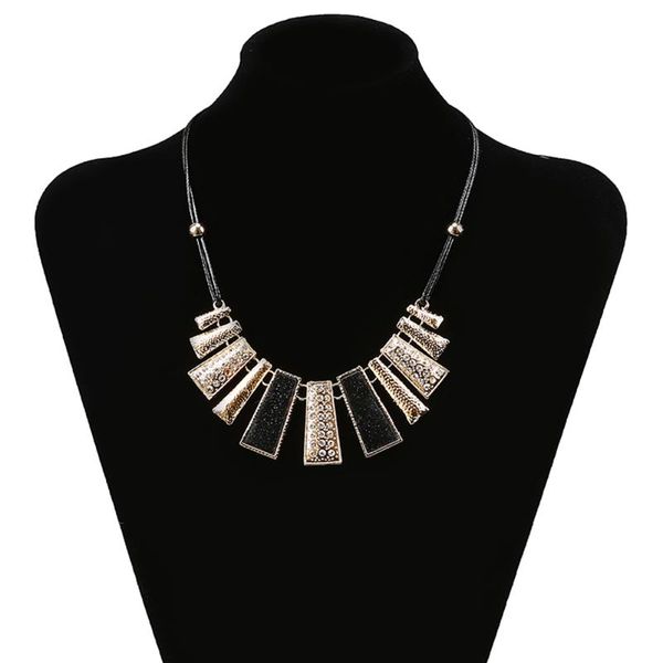 

party wedding dull polished irregular shape collarbone alloy charm accessories gift jewelry women necklace chains, Silver