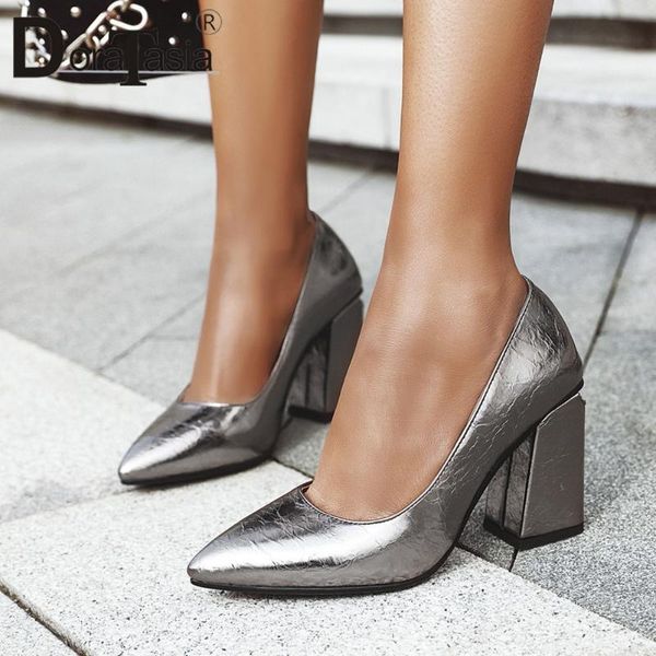 

dress shoes doratasia elegant office lady pumps pointed toe shallow spring brand women comfortable high heels woman, Black