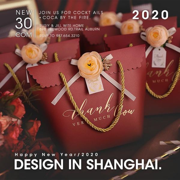 

gift wrap 1pcs wedding candy box ins style 2021 portable bag creative large