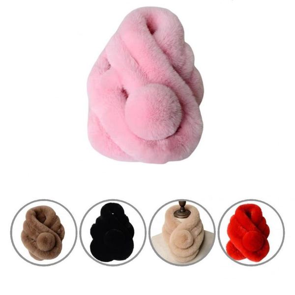 

scarves trendy furry scarf wrap thickened women men faux fur winter for travel warm, Blue;gray