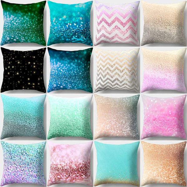 

pillow case 1pcs 45*45cm fashion pillowcase sofa throw colorful waist peach skin cushion cover square pillowslip home textile