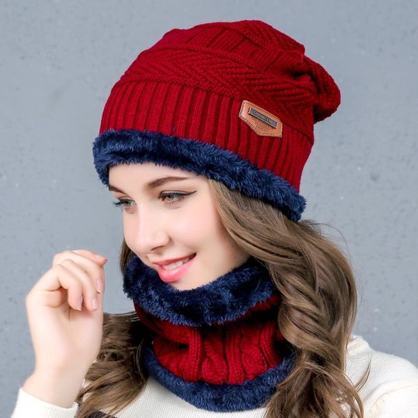 

hats, scarves & gloves sets outdoor winter hat and scarf set hats for women two piece warm fashion wholesale men, Blue;gray