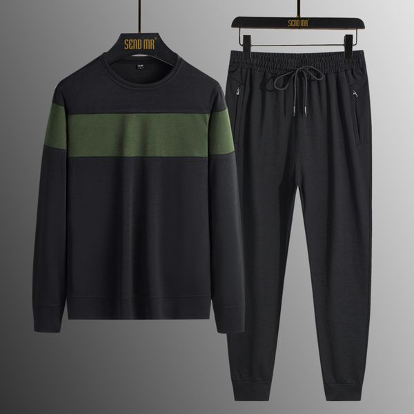 

men's tracksuits male sports sweaters, tracksuit sweaters in two pieces, patchwork sweatpants, student clothes, 211q, Gray