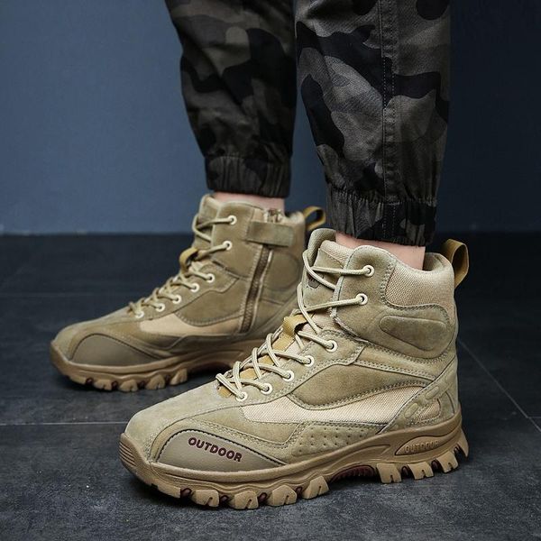 

boots comfortable sports sneakers safety sole for black invierno shose leather winter trending flat mens thick trend shoes