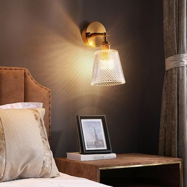 

wall lamp bedroom sconce lamps modern led light fixtures creatuive copper bathroom mirror lights stair luminaire applique
