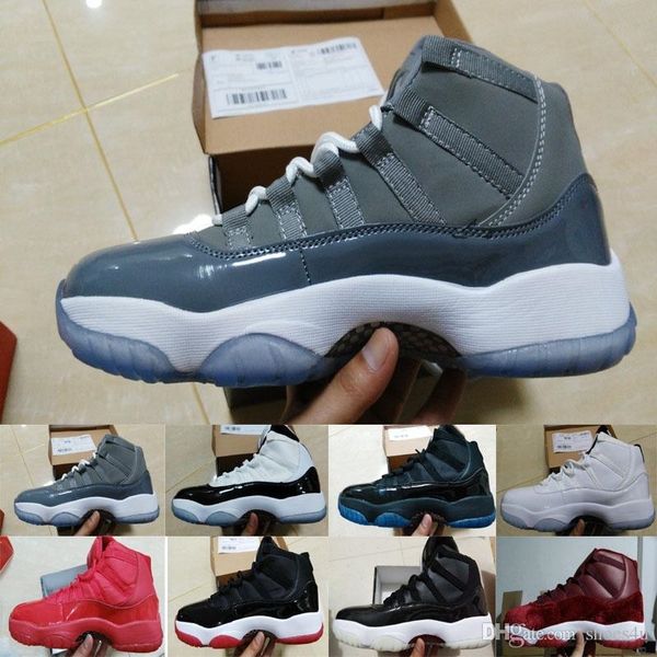 

[with box]mens basketball shoes sneaker legend blue 11s space jam sports sneaker concorrd panton gamma athletic boots s 11