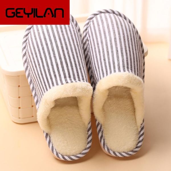 

slippers men's winter plush warm casual shoes for home comfortable male indoor couple footwear tenis, Black