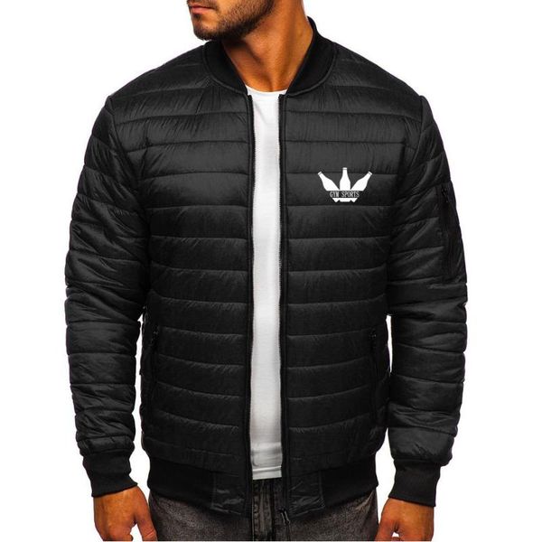 

thicken warm men winter hooded jackets fashion gym sports brand printed patchwork cotton coat manteau hiver homme men's vests, Black;white