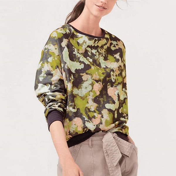 

women's hoodies & sweatshirts print sweatshirt women long sleeve hoodie 2021 autumn o neck casual jumper pullover fashion painting sud, Black