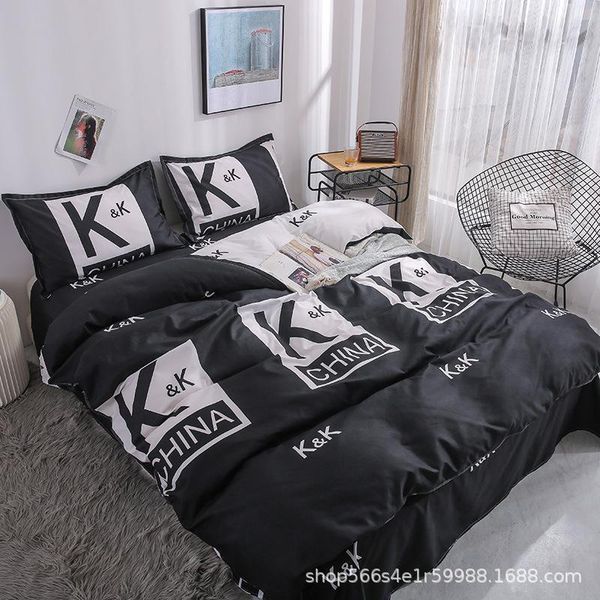 

bedding sets fashion simple style home duvet cover flat sheet bed sheets winter full king  set with different color