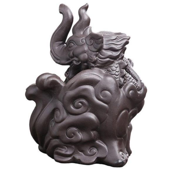 

fragrance lamps 1pc chic dragon elephant backflow censer household purple sand incense burner