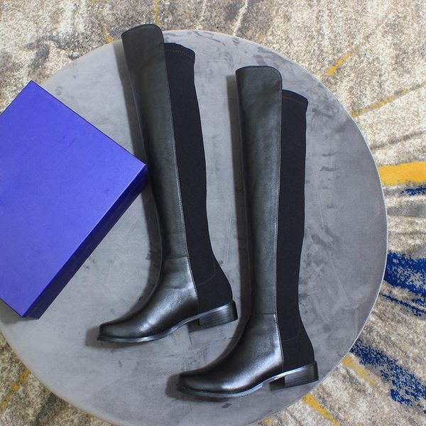 

boots black shoes women brand knee high slim female thigh luxury designers fashion woman