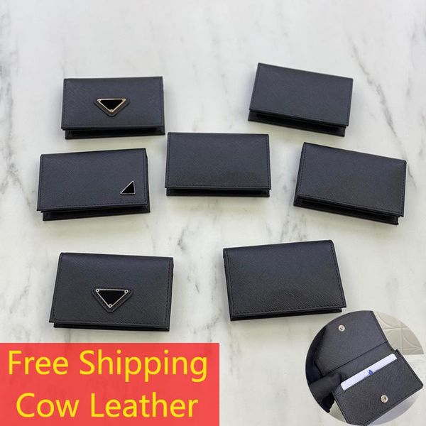 

wallets r men's coin purse leather business card case cross grain cowhide short flap wallet, Red;black