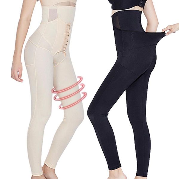 

women's shapers high waist corrective panties slimming sheath flat belly tummy fat burner leg shaping buttocks lifter postpartum pant, Black;white