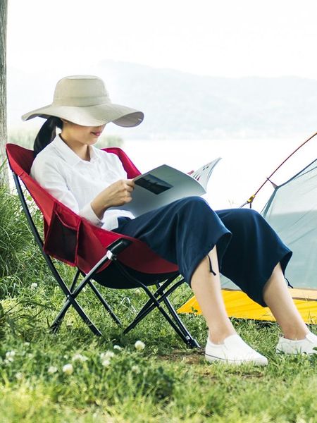 

outdoor folding chair portable simple maza beach camping sketch director moon fishing stool camp furniture