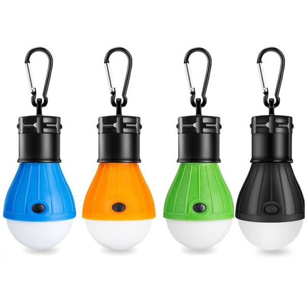 

portable lanterns outdoor camping tent lamp led light with clip hook bulb lantern for hiking backpacking fishing