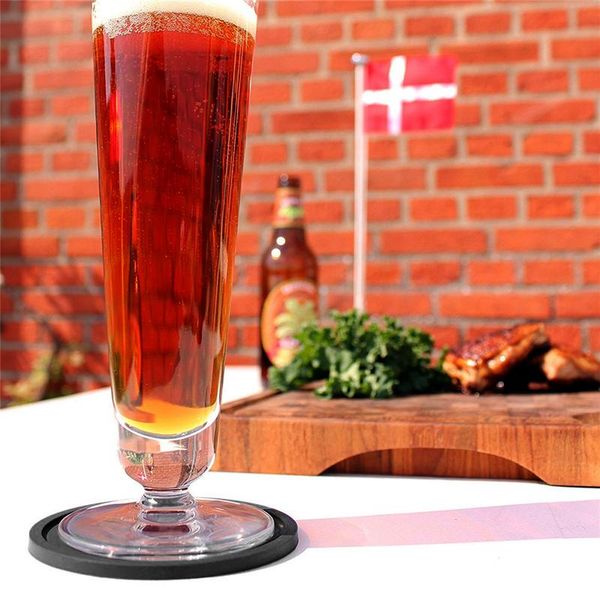 

mats & pads 1pc thick silicone placemat simple round soft insulated tea cup anti-slip grade mat table accessories dropship