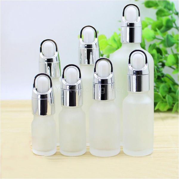 

storage bottles & jars 5ml,10ml,15ml,20ml,30ml,50ml,100ml frosted clear glass bottles,empty essential oil vials,silver basket dropper,white