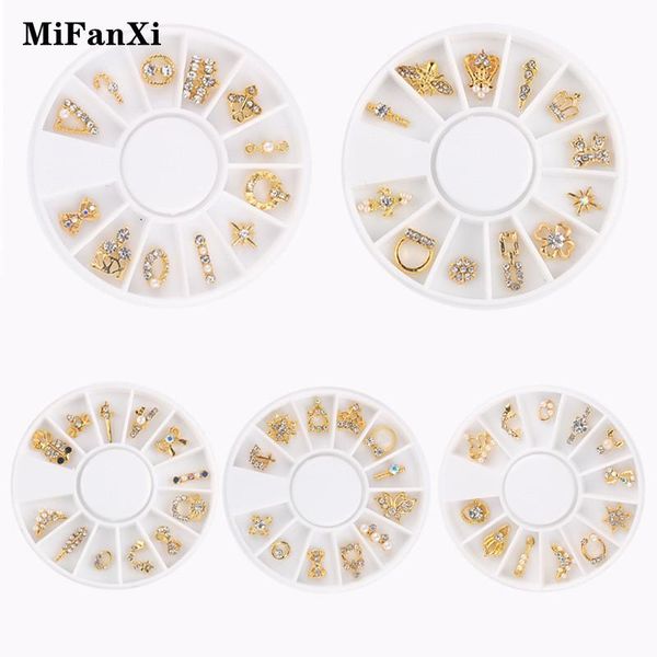

teardrop nail rhinestones gems 3d gold alloy frame accessories diy charm jewelry decorations 1 wheel art, Silver;gold