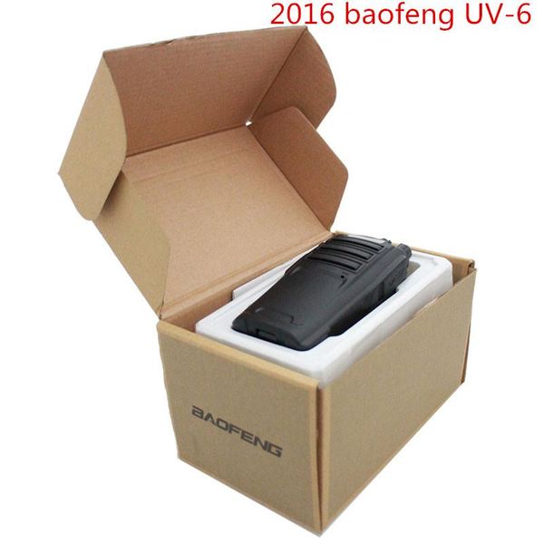 

walkie talkie 2021 baofeng uv-6 400-470mhz&136-174mhz vhf+uhf dual band 5w 128ch handy hunting radio receiver with headfone