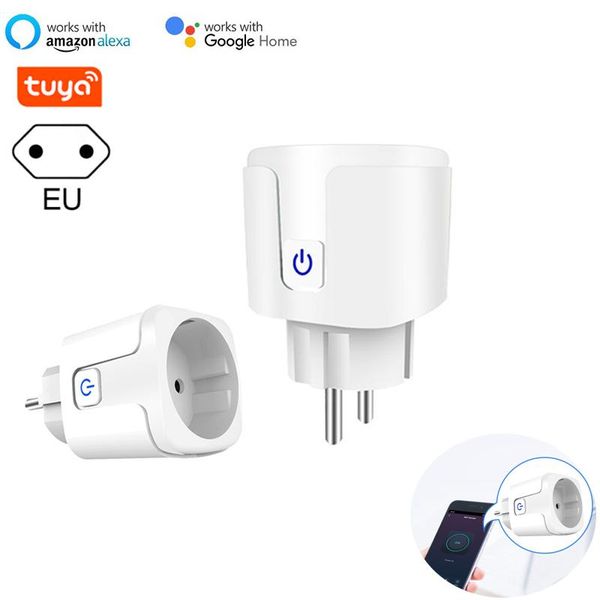 

smart power plugs 16a tuya zigbee3.0 eu socket plug home app life wireless remote voice control work with google home/alexa