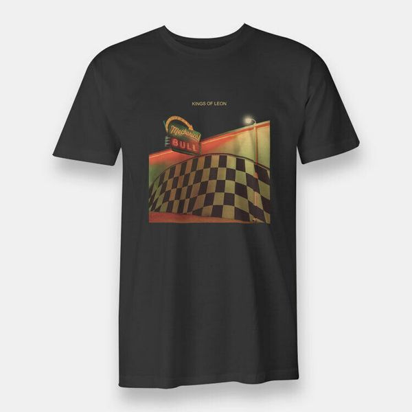 

kings of leon rock mechanical men's t-shirt black, White;black