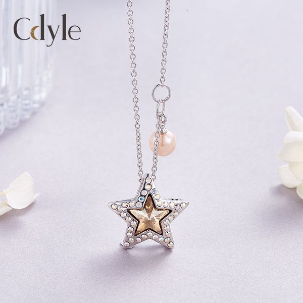 

necklace special price japan and south korea net red star pendant pearl accessories pentagram, Silver
