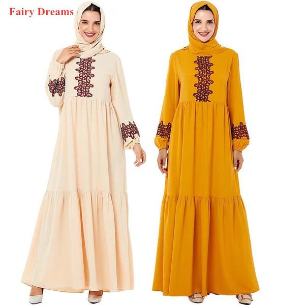 

women abaya pakistan dubai turkey turkish bangladesh islamic clothing plus size kaftan yellow beige robe hijab muslim dress 2021 ethnic, Red