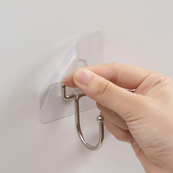 

hooks & rails large adhesive waterproof and rustproof wall for hanging heavy duty metal towel coats