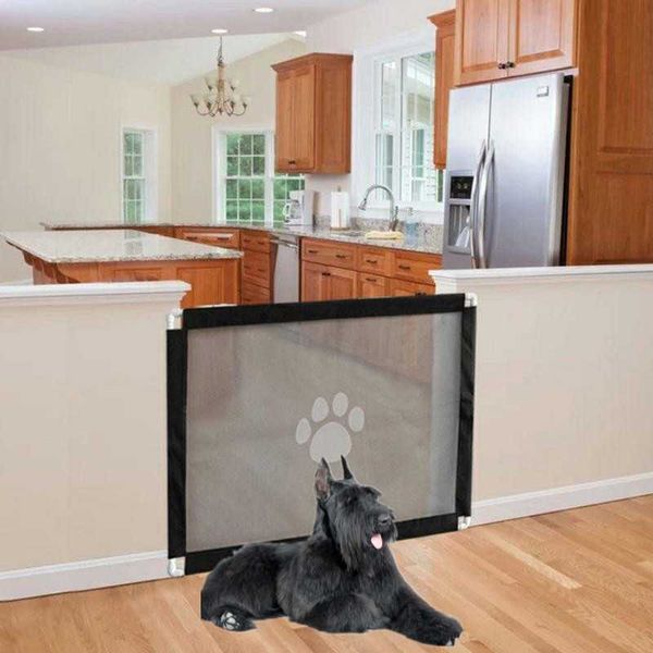 

kennels & pens pet fence indoor safety guard portable isolation net gates for pets dog accessories ingenious mesh magic gate dogs cat