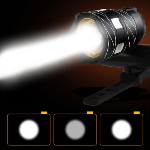 

adjustable usb rechargeable bicycle light accessories front handlebar cycling led lights battery torch headlight bike