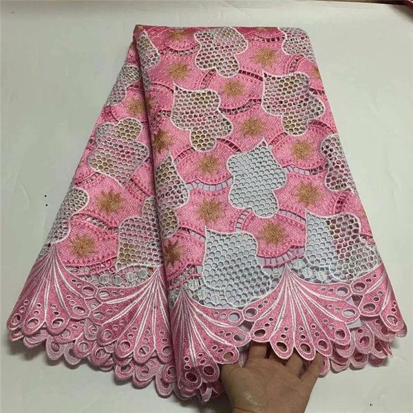 

ribbon peach color guipure lace african fabric 2021 french cord nigerian for wedding dress, Pink;blue