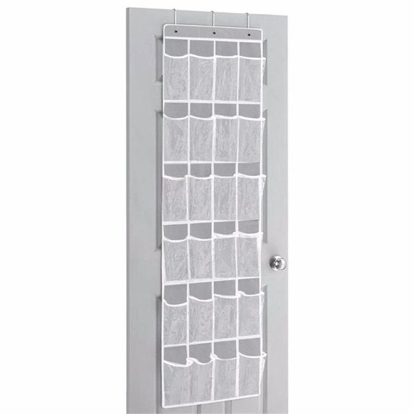 

storage drawers 24 pockets crystal clear over the door hanging shoe organizer 64'' x 19'' black blue gray organizers hou