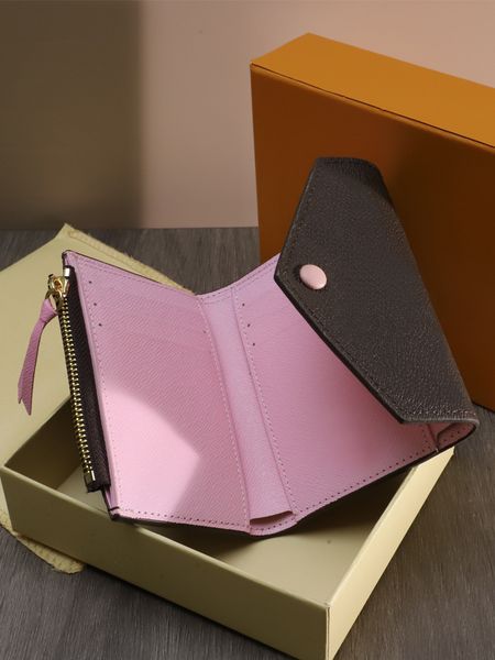 

fashion designer genuine leather folding wallet cute coin purse women's credit card holder quality, Red;black