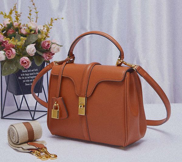 

2021 spring summer crazy sales fashion c brand luxury shoulder bag handbags classic original leather padlock key sets designer