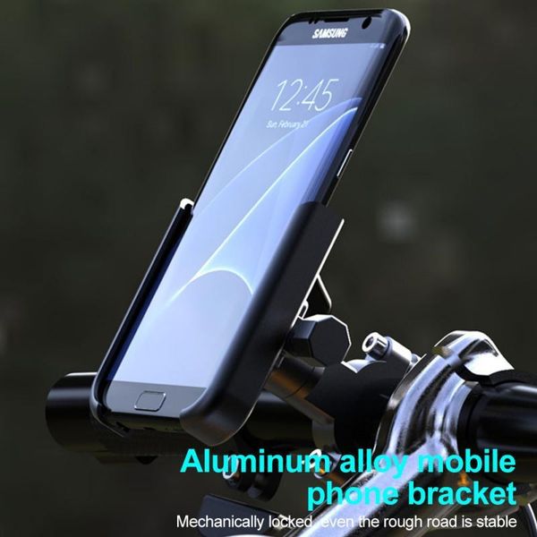 

bicycle navigator stand aluminum alloy motorcycle bike shockproof fixed navigation bracket riding equipment grips car & truck racks