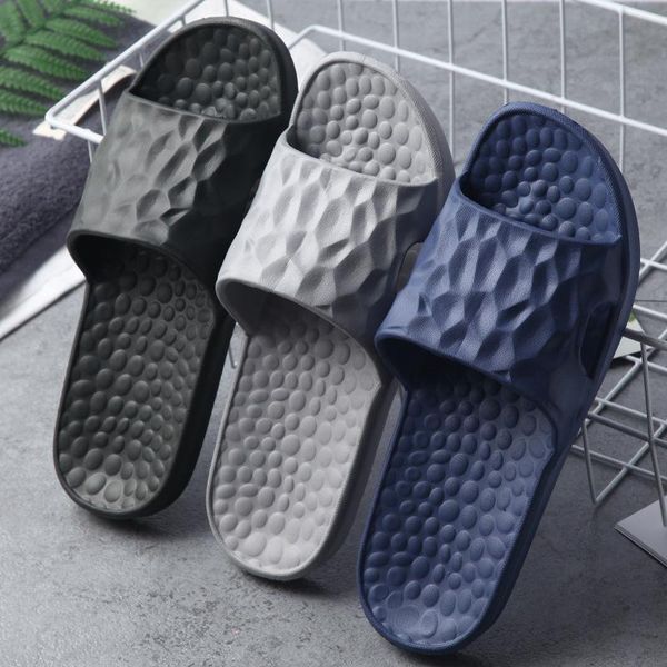 

slippers flat shoes summer sandals non-slip el home indoor eva male women's shower bathroom flip flop, Black