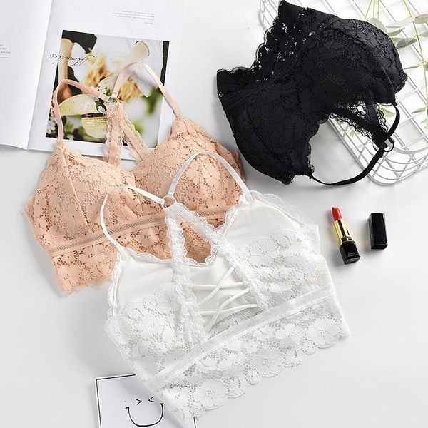 

bras push up bra women lingerie lace bralette seamless padded underwear crop beauty back brasiere, Red;black
